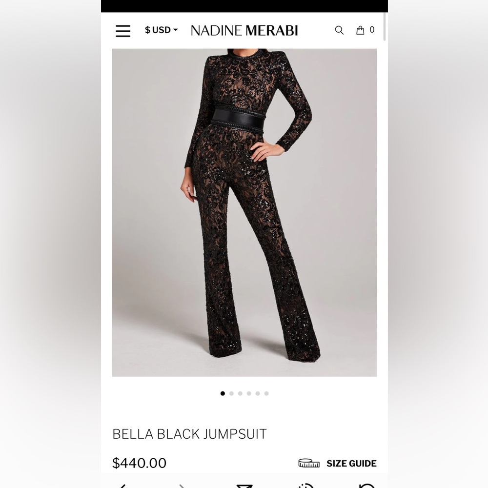 Nadine Merabi BELLA BLACK JUMPSUIT